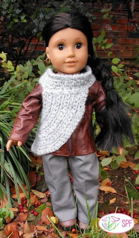 Sweet Pea Fashions Crochet Sagittaria Crocheted Cowl 18" Doll Clothes Pixie Faire