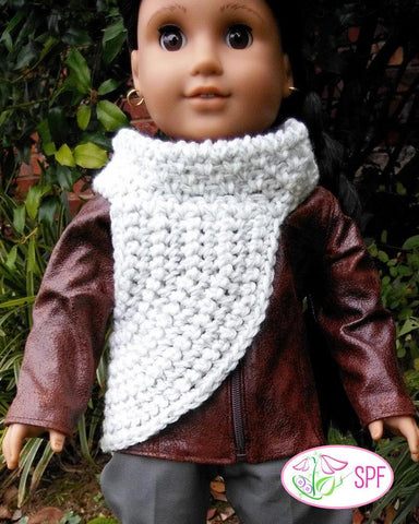 Sweet Pea Fashions Crochet Sagittaria Crocheted Cowl 18" Doll Clothes Pixie Faire