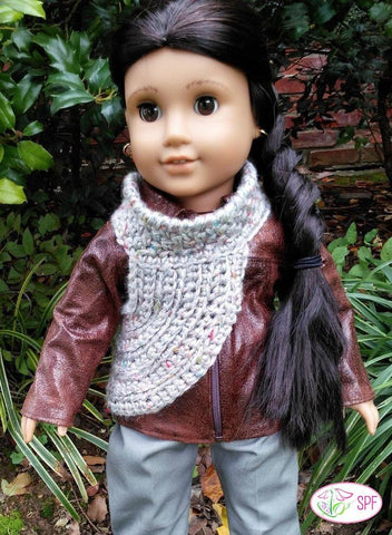Sweet Pea Fashions Crochet Sagittaria Crocheted Cowl 18" Doll Clothes Pixie Faire