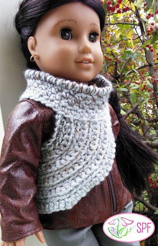 Sweet Pea Fashions Crochet Sagittaria Crocheted Cowl 18" Doll Clothes Pixie Faire