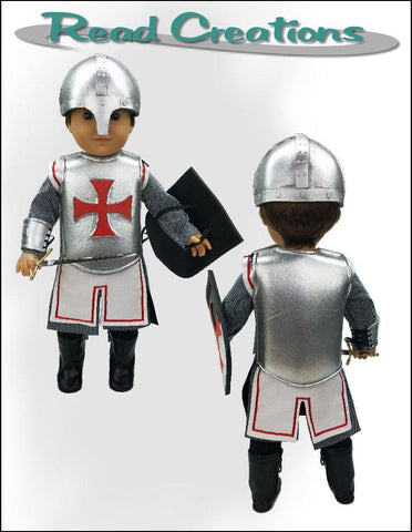 Read Creations 18 Inch Historical Knight's Armor 18" Doll Clothes Pattern Pixie Faire