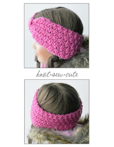 Knot-Sew-Cute Crochet Knotted Headband Crochet Pattern Pixie Faire
