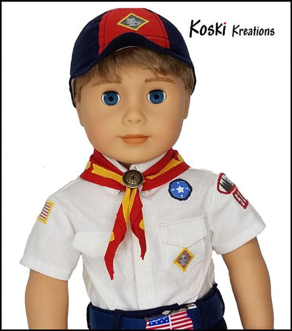 Koski Kreations 18 Inch Modern Boys Club Uniform 18" Doll Clothes Pattern Pixie Faire
