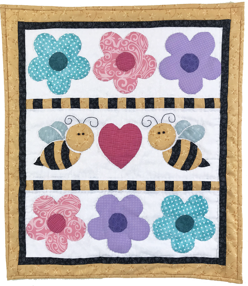 Ladybug Doll Quilts Quilt Buzzy Love 18" Doll Quilt Pattern Pixie Faire