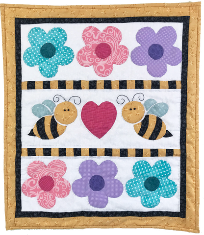 Ladybug Doll Quilts Quilt Buzzy Love 18" Doll Quilt Pattern Pixie Faire