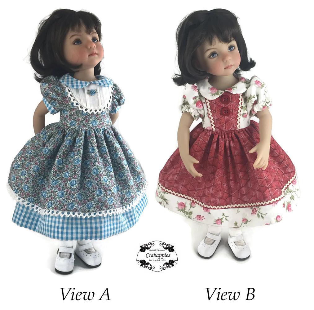 Crabapples Little Darling School Girl Pattern for Little Darling Dolls Pixie Faire