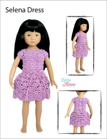 Little Abbee Little Darling Selena Dress Pattern for Little Darling Dolls Pixie Faire