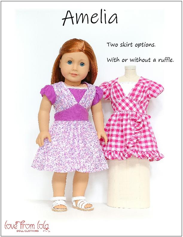 Simply Summer Sundress 6 Inch Doll Clothes Pattern Fits Mini Dolls Such as  American Girl® Love U Bunches PDF Pixie Faire 