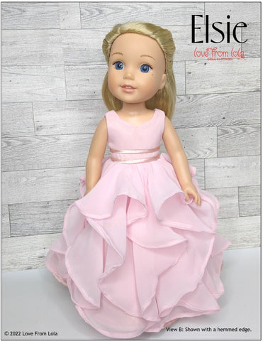 Love From Lola WellieWishers Elsie 14.5" Doll Clothes Pattern Pixie Faire