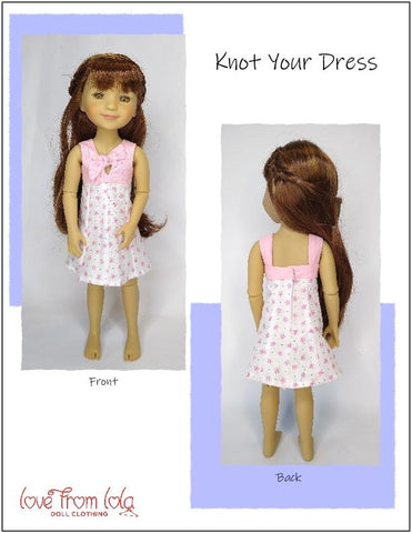 Love From Lola Ruby Red Fashion Friends Knot Your Dress Doll Clothes Pattern for 15" Ruby Red Fashion Friends™ Pixie Faire