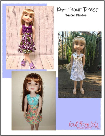 Love From Lola Ruby Red Fashion Friends Knot Your Dress Doll Clothes Pattern for 15" Ruby Red Fashion Friends™ Pixie Faire