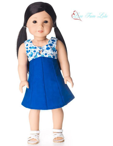 Love From Lola 18 Inch Modern Knot Your Dress 18" Doll Clothes Pattern Pixie Faire