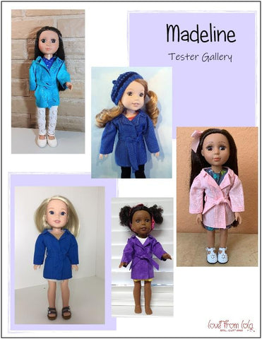 Love From Lola WellieWishers Madeline 14.5" Doll Clothes Pattern Pixie Faire