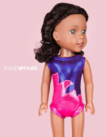 Love From Lola WellieWishers Basic Leotard 14.5" Doll Clothes Pattern Pixie Faire