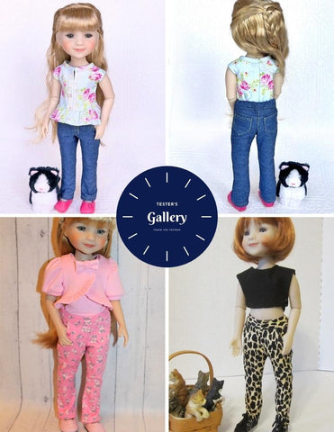 Liberty Jane Ruby Red Fashion Friends Jeans Bundle Pattern For 15" Ruby Red Fashion Friends Dolls Pixie Faire