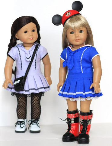 Liberty Jane 18 Inch Modern Cosplay Day Dress 18" Doll Clothes Pattern Pixie Faire