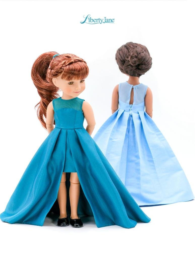 Liberty Jane Ruby Red Fashion Friends Opening Night Dress Doll Clothes Pattern For 15" Ruby Red Fashion Friends Dolls Pixie Faire