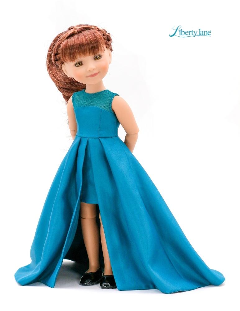 Liberty Jane Ruby Red Fashion Friends Opening Night Dress Doll Clothes Pattern For 15" Ruby Red Fashion Friends Dolls Pixie Faire