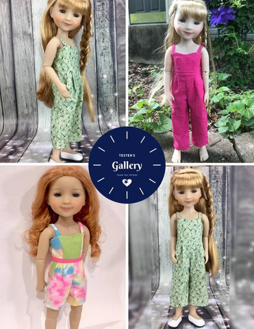 Liberty Jane Ruby Red Fashion Friends Culotte Jumpsuit Pattern for 15" Ruby Red Fashion Friends Dolls Pixie Faire