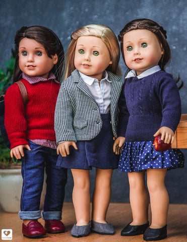 Liberty Jane 18 Inch Modern Schoolboy Blazer 18" Doll Clothes Pattern Pixie Faire