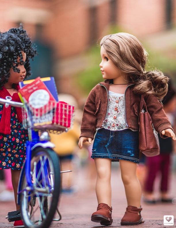 Liberty Jane 18 Inch Modern Bomber Jacket 18" Doll Clothes Pattern Pixie Faire