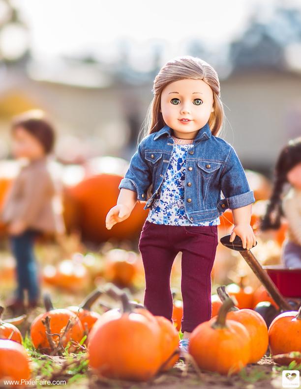 Liberty Jane 18 Inch Modern Denim Jacket 18" Doll Clothes Pattern Pixie Faire