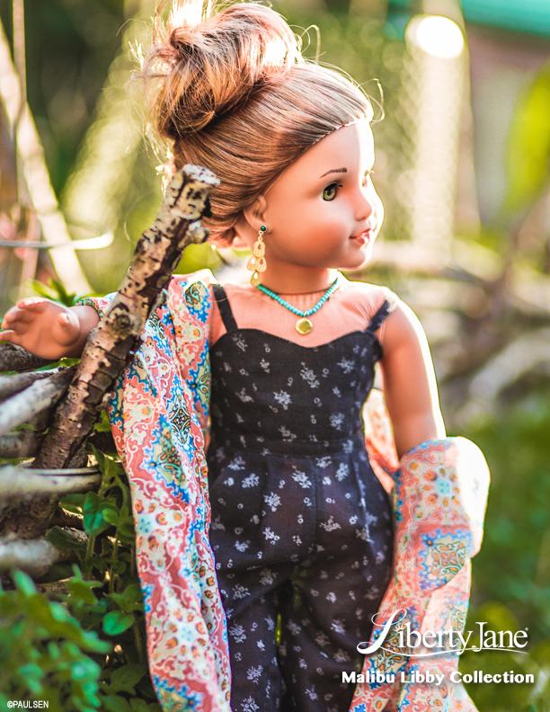 Liberty Jane 18 Inch Modern Culotte Jumpsuit 18" Doll Clothes Pattern Pixie Faire
