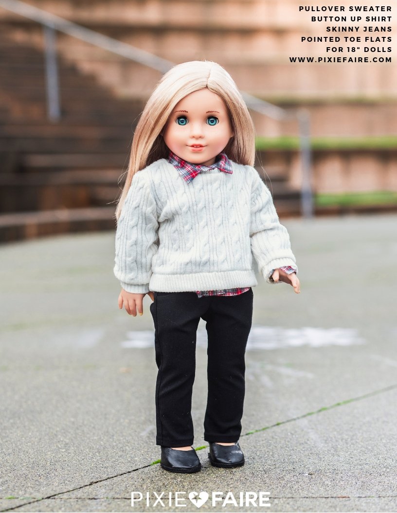 Doll Clothes Fashion Blouse Jeans Shorts For American Girl Dolls