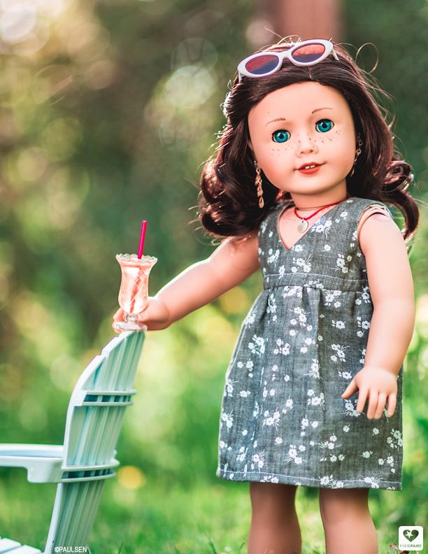 Liberty Jane 18 Inch Modern Salina Dress 18" Doll Clothes Pattern Pixie Faire