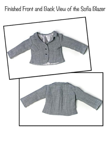 Liberty Jane 18 Inch Modern Sofia Blazer 18" Doll Clothes Pattern Pixie Faire