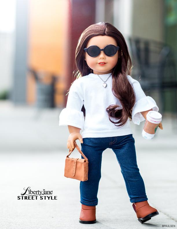 Liberty Jane 18 Inch Modern T-Shirt Variations 18" Doll Clothes Pattern Pixie Faire