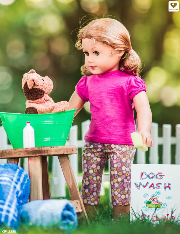 Liberty Jane 18 Inch Modern T-Shirt Variations 18" Doll Clothes Pattern Pixie Faire