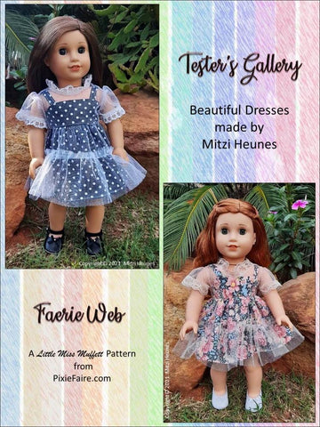Little Miss Muffett 18 Inch Modern Faerie Web 18" Doll Clothes Pattern Pixie Faire