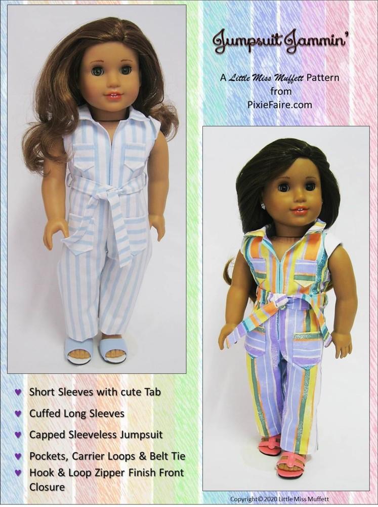 How to sew American Girl Doll pants with front pockets