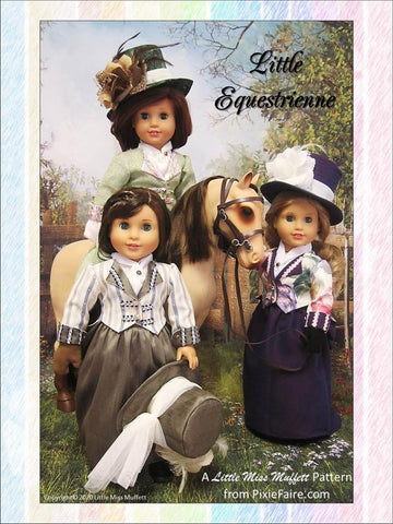 Little Miss Muffett 18 Inch Historical Little Equestrienne 18" Doll Clothes Pattern Pixie Faire
