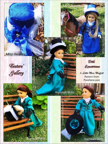 Little Miss Muffett 18 Inch Historical Little Equestrienne 18" Doll Clothes Pattern Pixie Faire