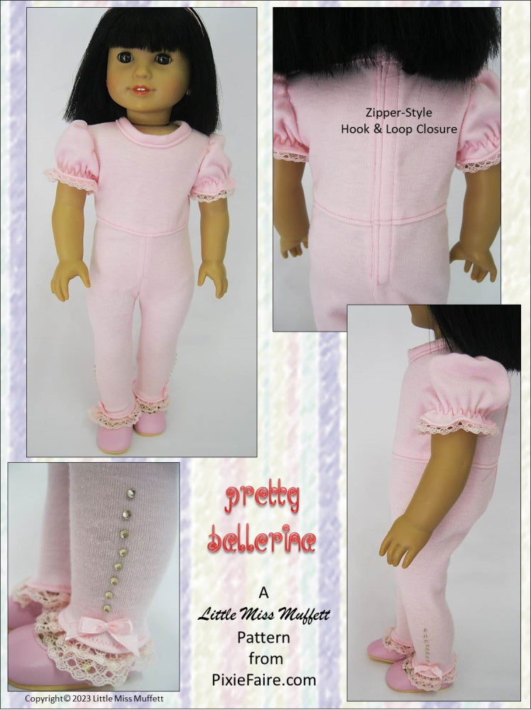 Little Miss Muffett 18 Inch Modern Pretty Ballerina 18" Doll Clothes Pixie Faire