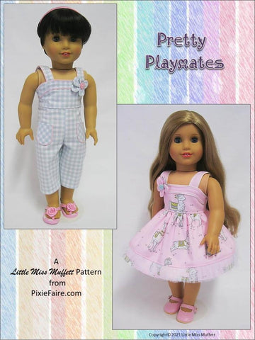 Little Miss Muffett 18 Inch Modern Pretty Playmates 18" Doll Clothes Pattern Pixie Faire