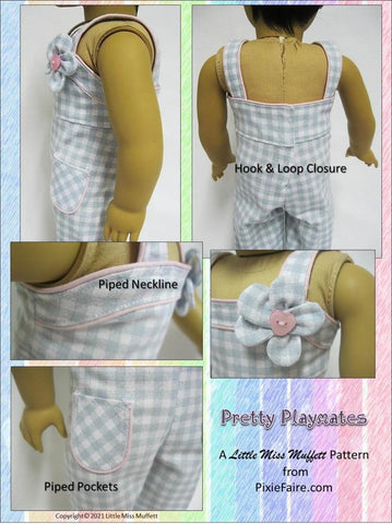 Little Miss Muffett 18 Inch Modern Pretty Playmates 18" Doll Clothes Pattern Pixie Faire