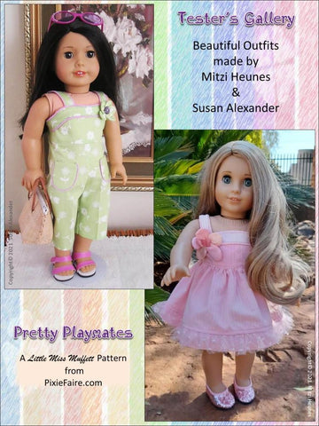 Little Miss Muffett 18 Inch Modern Pretty Playmates 18" Doll Clothes Pattern Pixie Faire