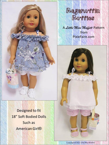Little Miss Muffett 18 Inch Modern Ragamuffin Ruffles 18" Doll Clothes Pixie Faire