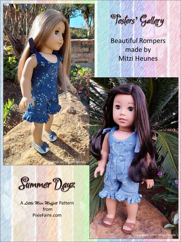 Little Miss Muffett 18 Inch Modern Summer Dayz Pattern For 18 Inch Dolls Pixie Faire