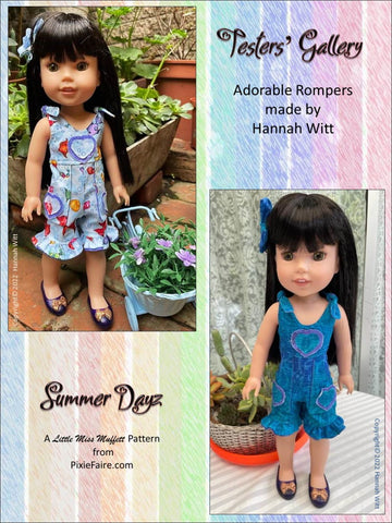 Little Miss Muffett WellieWishers Summer Dayz Pattern For 14.5-15 Inch Dolls Pixie Faire