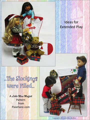 Little Miss Muffett 18 Inch Modern The Stockings were Filled Doll Accessory Pattern Pixie Faire