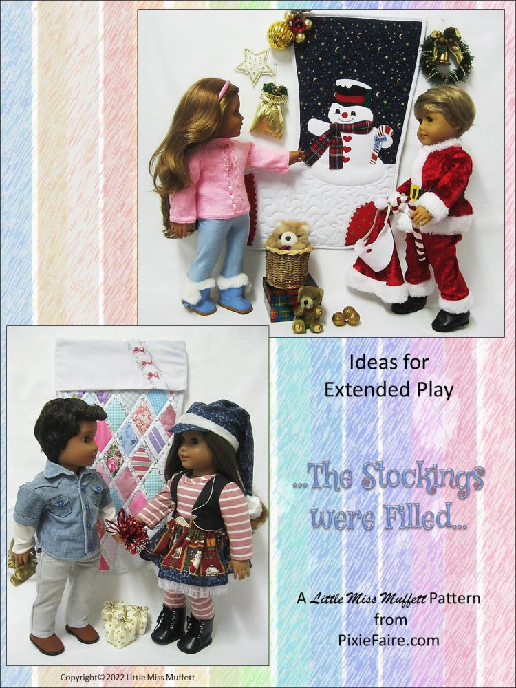 Little Miss Muffett 18 Inch Modern The Stockings were Filled Doll Accessory Pattern Pixie Faire