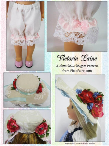 Little Miss Muffett WellieWishers Victoria Laine 14.5" Doll Clothes Pattern Pixie Faire
