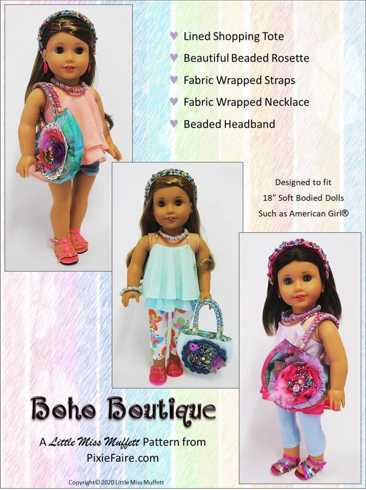 Little Miss Muffett 18 Inch Modern Boho Boutique 18 inch Doll Accessory Pattern Pixie Faire