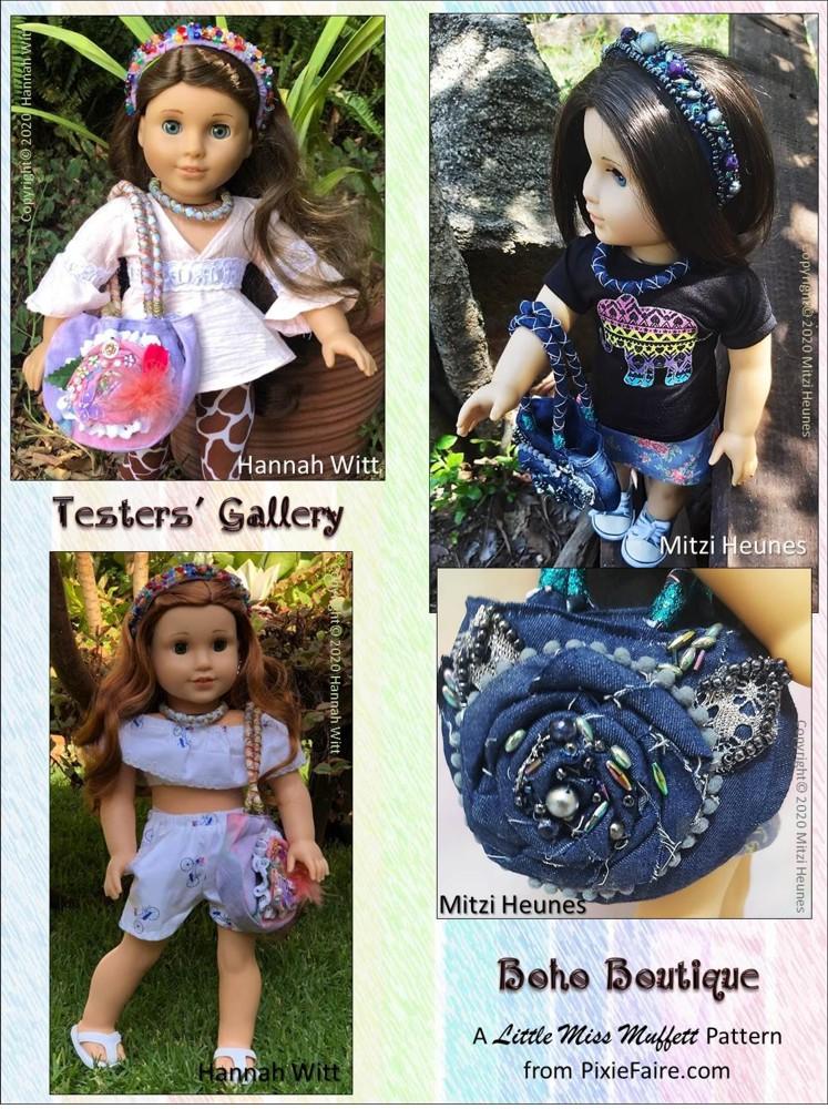 Little Miss Muffett 18 Inch Modern Boho Boutique 18 inch Doll Accessory Pattern Pixie Faire