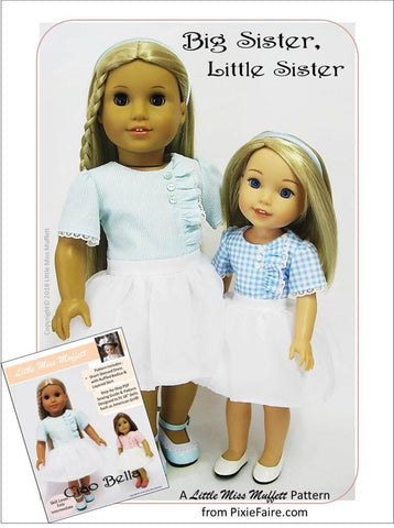 Little Miss Muffett WellieWishers Ciao Bella 14.5" Doll Clothes Pattern Pixie Faire