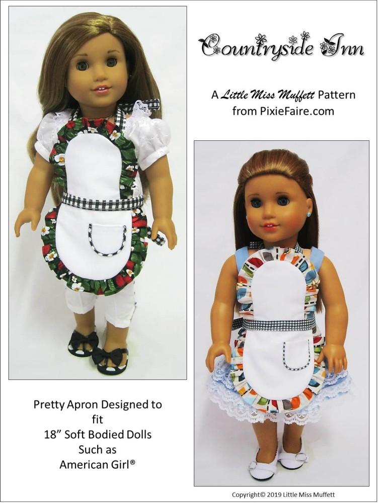 Little Miss Muffett 18 Inch Modern Countryside Inn 18" Doll Clothes Pattern Pixie Faire